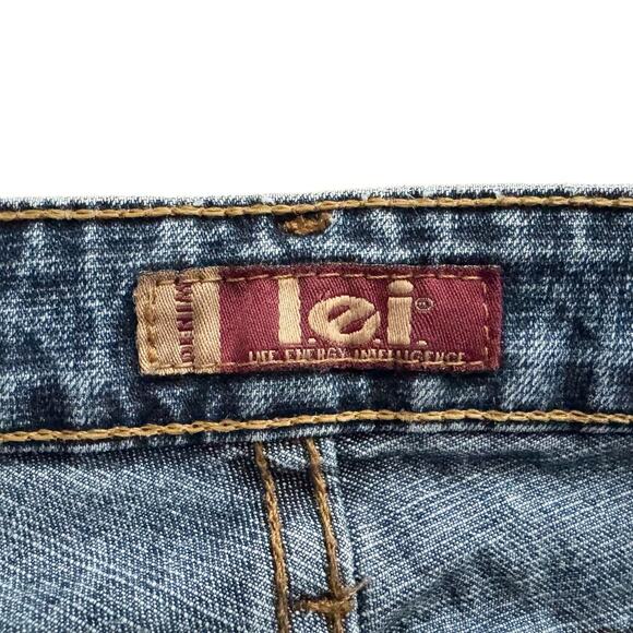VTG l.e.i. Jeans Women Size 3 Blue Bootcut Western Y2K Boho Vintage 90s 1171 - Picture 4 of 14